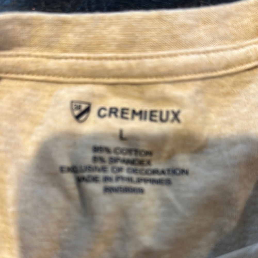 Men's Beige T-Shirt - Picture 2 of 3